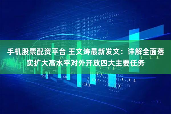 手机股票配资平台 王文涛最新发文:详解全面落实扩大高水平对外开放四大主要任务