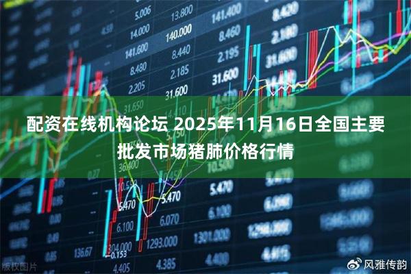 配资在线机构论坛 2025年11月16日全国主要批发市场猪肺价格行情