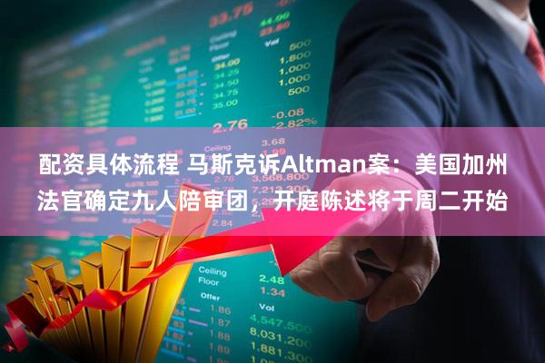 配资具体流程 马斯克诉Altman案：美国加州法官确定九人陪审团，开庭陈述将于周二开始